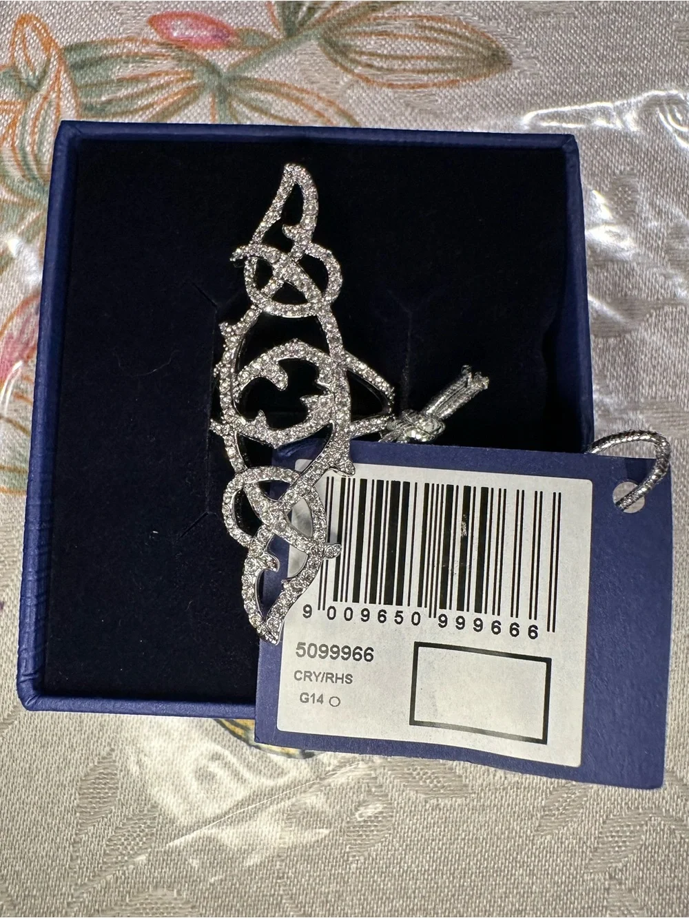 Swarovski White Crystal Ring - 5099966 - Sz 9 - NIB